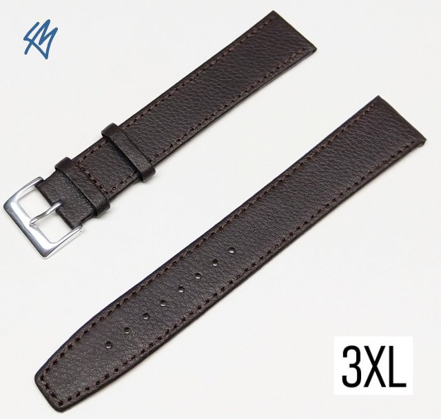 Tmavě hnědý XXXL řemen / š. 20 mm