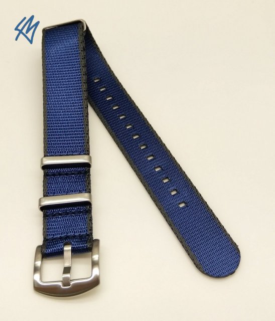 Nato heavy / tmavě šedá, tmavě modrá / š. 18 mm