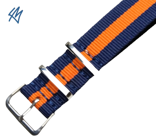 AVION nato nylon / modrá, oranžová / š. 18 mm