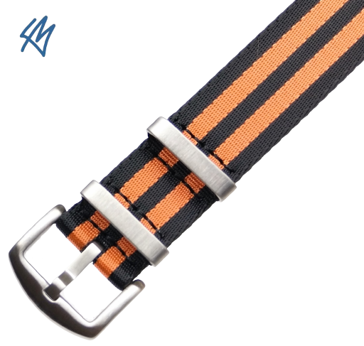 Nato heavy / SOFT černá, oranžová / š. 22 mm