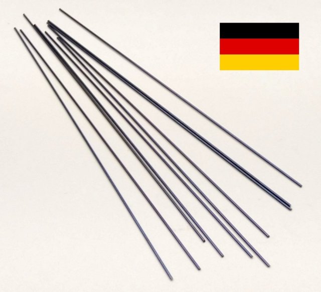 Drát - německá modrá čepová ocel - Ø 2,30 mm (délka 80 mm)