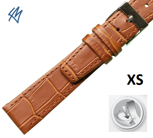 ALLIGATOR grain XS - CLIP světle hnědá / š. 14 (12) mm