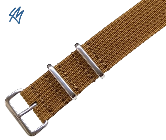 TREKKER nato strap / hnědá / š. 22 mm