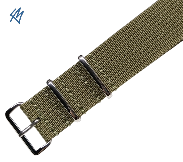 TREKKER nato strap / zelená / š. 18 mm